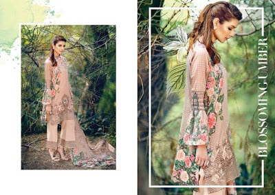 cross stitch winter unstitched cotton dresses Collection 2018-19-11