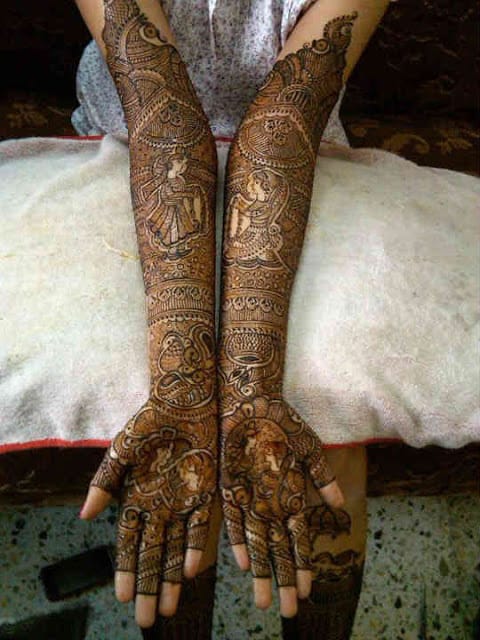 best-and-simple-Indian-bridal-mehndi-designs-for-hands-for-beginner-15