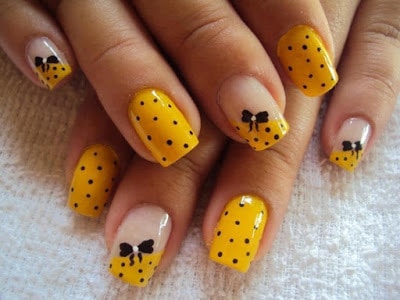 Stylish-and-Cute-Nail-Designs-with-Bows-and-Diamonds-for-Girls-16