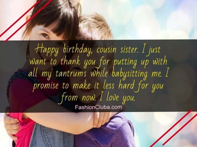 birthday wishes for cousin sister