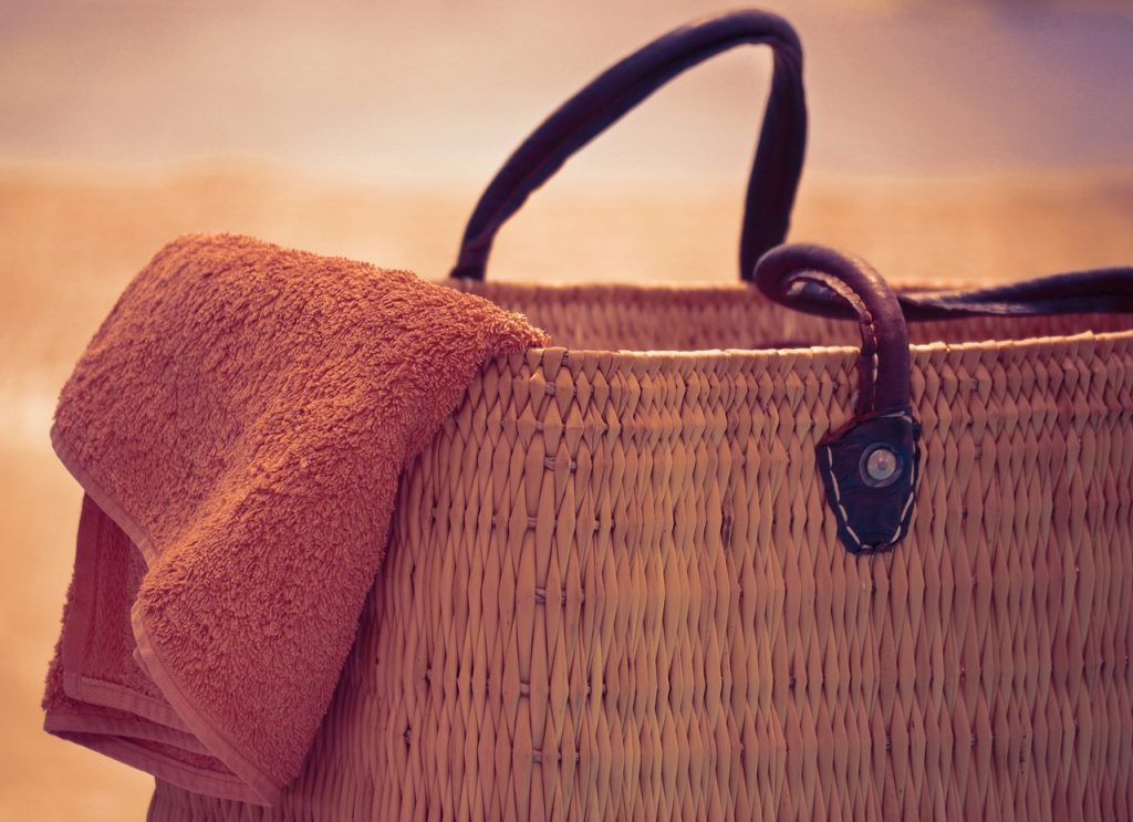 Beach bag and towel set
