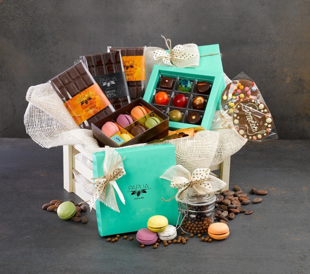 Chocolate gift basket