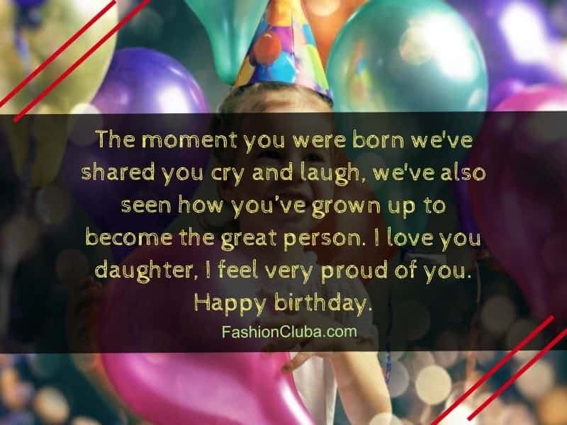lovely birthday wishes for daughter