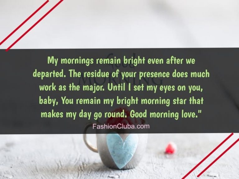 100+ Cute Good Morning Paragraphs For Her To Wake Up To – Fashion Cluba