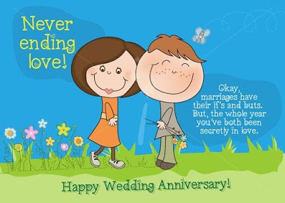 Funny wedding anniversary wishes for couples