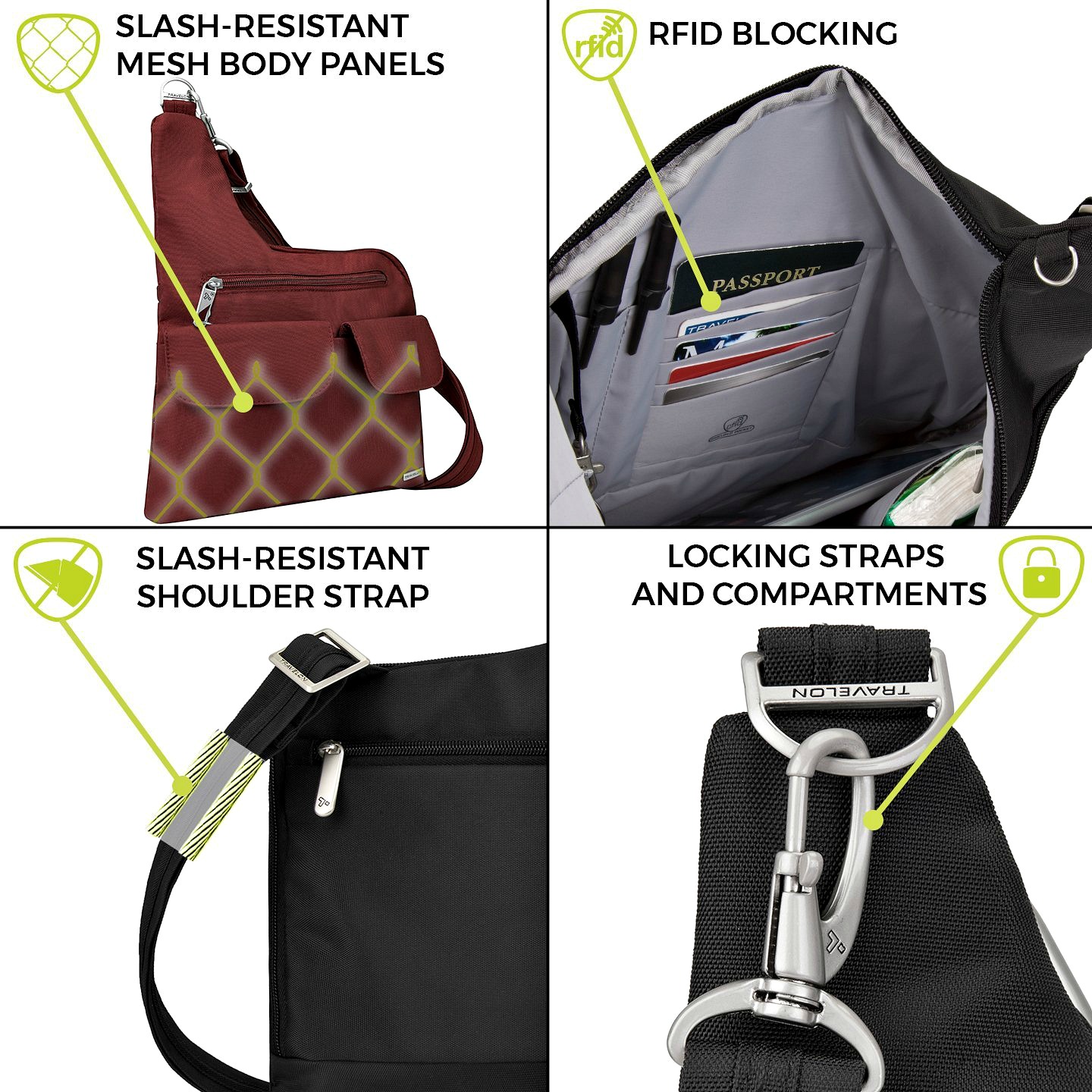 anti theft purse strap