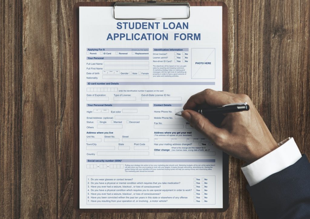 Student loan application