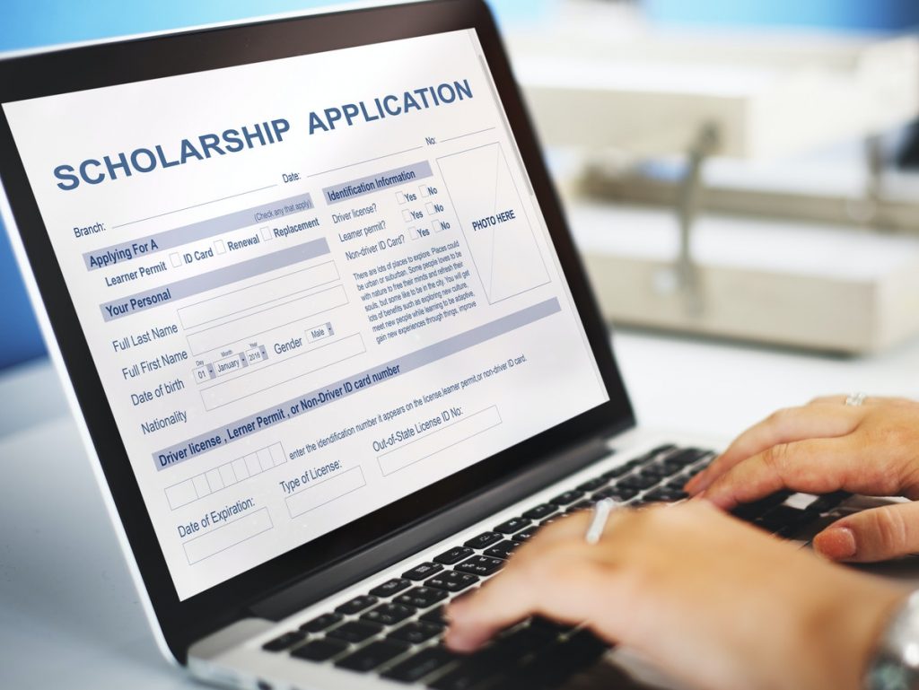 Applying for a scholarship