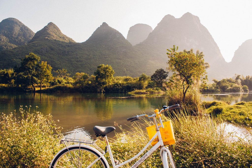 Cycle through watercolour landscapes in China