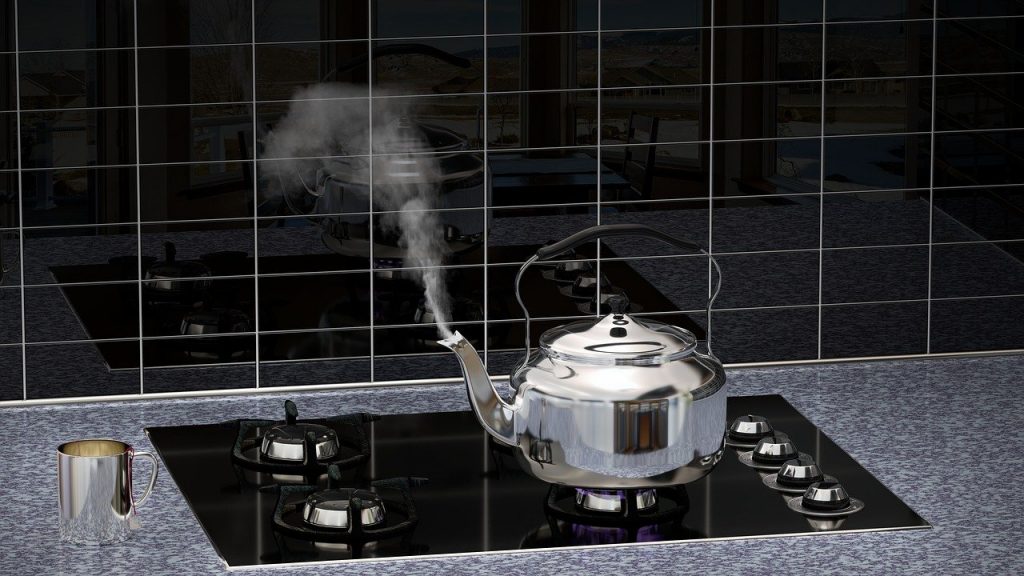 Steaming kettle